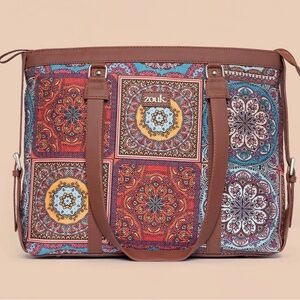 Zouk Manadala printed Structured Bag